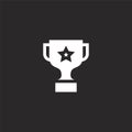 trophy icon. Filled trophy icon for website design and mobile, app development. trophy icon from filled feedback and testimonials