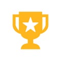 Trophy icon, first place, vector illustration
