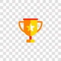 trophy icon sign and symbol. trophy color icon for website design and mobile app development. Simple Element from color startups