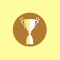 Trophy icon trendy and modern symbol