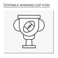 Trophy line icon