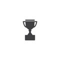 Trophy logo or icon vector