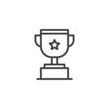 Trophy outline icon