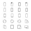 Mobile Phone Device icons,Vector and Illustration