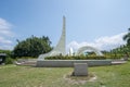 The Tropic of Cancer Marker at Hualien, Taiwan. the chinese characters mean `tropic of cancer` Royalty Free Stock Photo