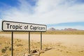 Tropic of Capricorn Sign - Namibia