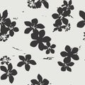 Tropic Floral Exotic Seamless Vector Pattern Royalty Free Stock Photo