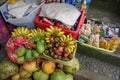 Tropic fruit stall on a market in Bali