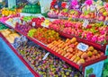 The tropic fruits in Tanin Market, Chaing Mai, Thailand