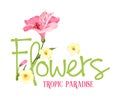 Tropic paradise Flowers.