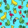 Tropic seamless pattern.