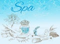 Tropic style spa banner