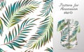 Tropical aloha pattern. Vector