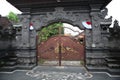 Tropical architecture of Bali - Doors Royalty Free Stock Photo