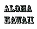 Tropical background. Aloha Hawaii.