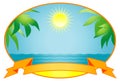 Tropical background. Vector Illustration