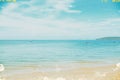 Tropical beach and Andaman sea, retro stylized