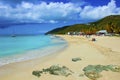 Tropical beach in Antigua, Caribbean Royalty Free Stock Photo