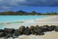 Tropical beach in Antigua, Caribbean