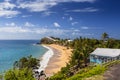 Tropical beach at Antigua island in the Caribbean