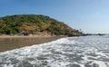 Tropical beach of arambol, Goa Royalty Free Stock Photo