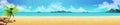 Tropical beach background Royalty Free Stock Photo