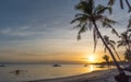 Tropical beach background view from Dumaluan Beach at Panglao