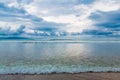 Tropical beach and beautiful sea. Blue sky with clouds in the ba Royalty Free Stock Photo