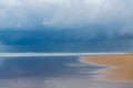 Tropical beach and beautiful sea. Blue sky with clouds in the ba Royalty Free Stock Photo