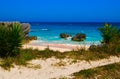 Tropical beach (Bermuda South shore) Royalty Free Stock Photo