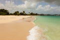 Tropical Beach Blue Cloudy Sky