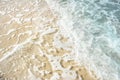 Tropical beach with clear sea water