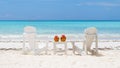 Tropical beach with coconut drink Praslin Seychelles tropical island with white beach blue ocean Royalty Free Stock Photo