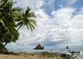 Tropical Beach - Costa Rica Royalty Free Stock Photo