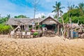 Tropical Beach Dining Royalty Free Stock Photo