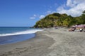 Tropical beach in Dominica, Caribbean