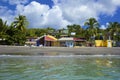 Tropical beach in Dominica, Caribbean