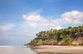 Tropical beach in India Royalty Free Stock Photo