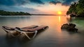 Tropical beach in Jamaica Royalty Free Stock Photo