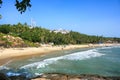 Tropical beach in Kovalam, Kerala, India Royalty Free Stock Photo
