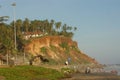 tropical beach in kovalam, kerala, India, beautiful beach that is still very natural india, kerala, kovalam Royalty Free Stock Photo