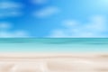 Tropical Beach landscape. Sea panorama. Royalty Free Stock Photo