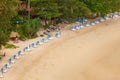 Tropical beach. Low tide, Thailand, Phuket, Rawai Royalty Free Stock Photo