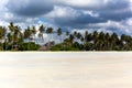 Tropical beach at low tide Royalty Free Stock Photo