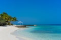 Tropical beach on the maldives