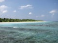 Tropical beach on Maldives Islands