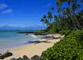 Tropical Beach, Maui Royalty Free Stock Photo