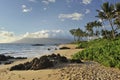Tropical beach in Maui Royalty Free Stock Photo