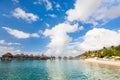 Tropical beach on Moorea island