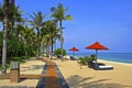 Tropical beach in Nusa Dua, Bali Royalty Free Stock Photo